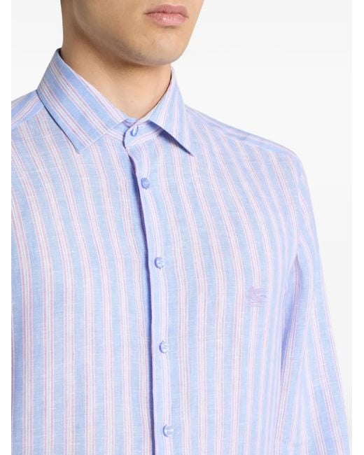 Camicia di Etro in Blue da Uomo