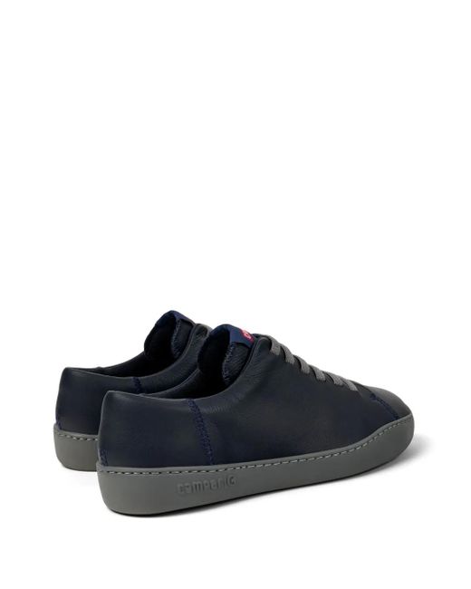 Camper Blue Peu Touring Leather Lace-Up Sneakers for men