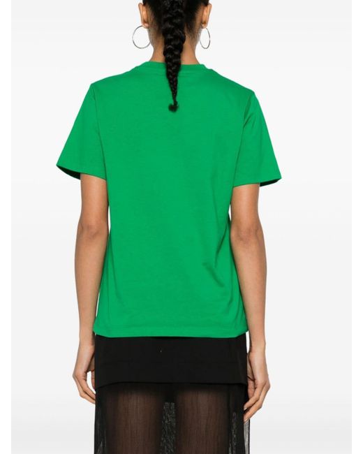 T-shirt en coton à logo imprimé Coperni en coloris Green