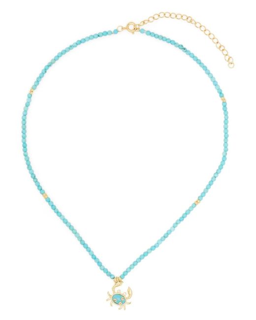 Eshvi Blue Crab Necklace