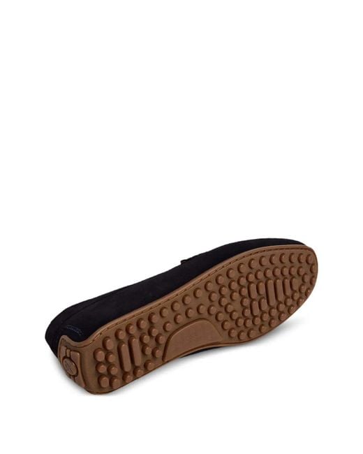 Hackett Black Mocassins Driver En Daim for men