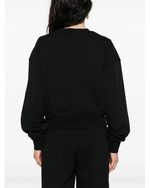 Calvin Klein Black Cotton Terry Sweatshirt
