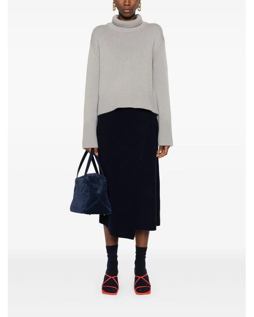 Lisa Yang Gray Fleur Sweater