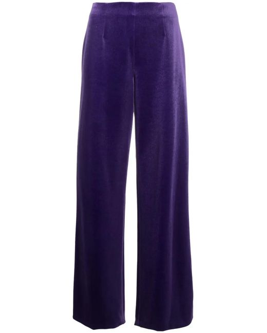 Philosophy Di Lorenzo Serafini Blue Wide-Leg Velvet Trousers