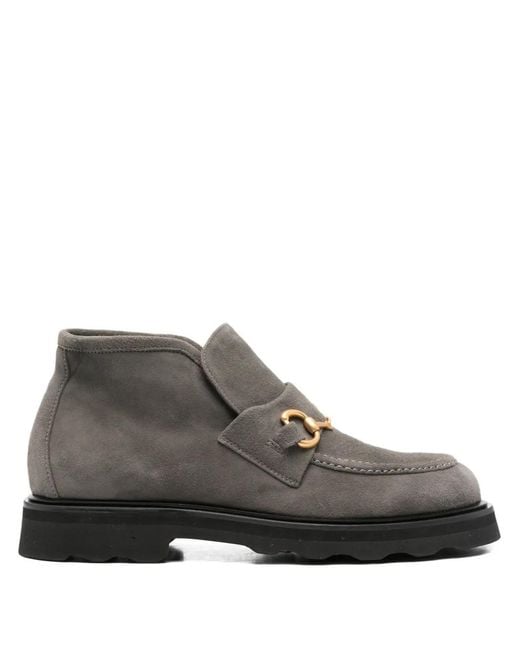 Pomme D ́Or Brown Chain-Embellished Boots