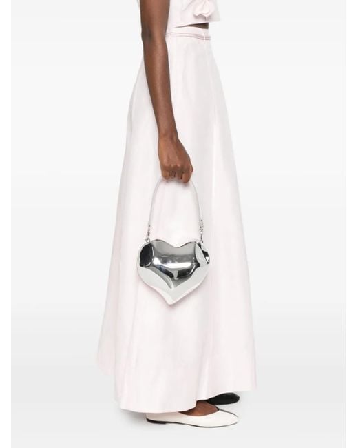 Simon Miller White Heart-Shaped Molded Clutch Bag