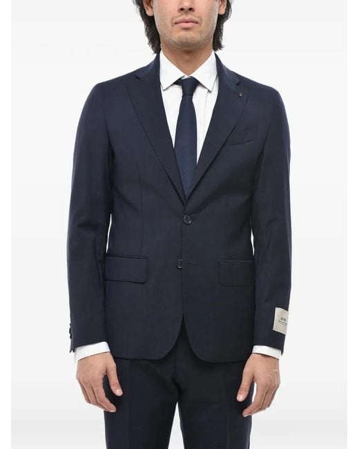 Corneliani Blue Single-Breasted Suit for men