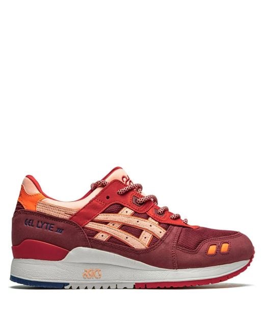 Asics Red X Ronnie Fieg Gel Lyte Iii "Volcano 2.0" Sneakers