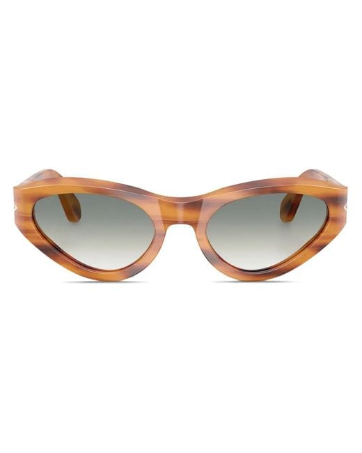 Persol Brown Cat-Eye Frame Sunglasses