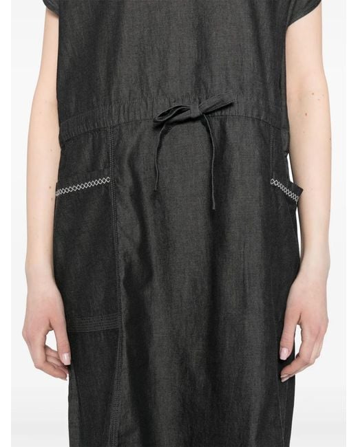SPORT b. by agnès b. Black V-Neck Denim Dress