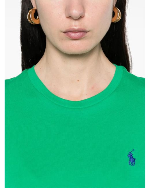 Polo Ralph Lauren Green Cotton Jersey Crewneck T-Shirt
