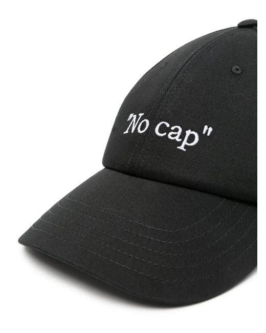 Off-White c/o Virgil Abloh Black No Cap Baseball Cap for men