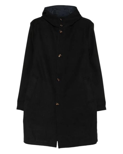 KIRED Black Single-Breasted Coat for men