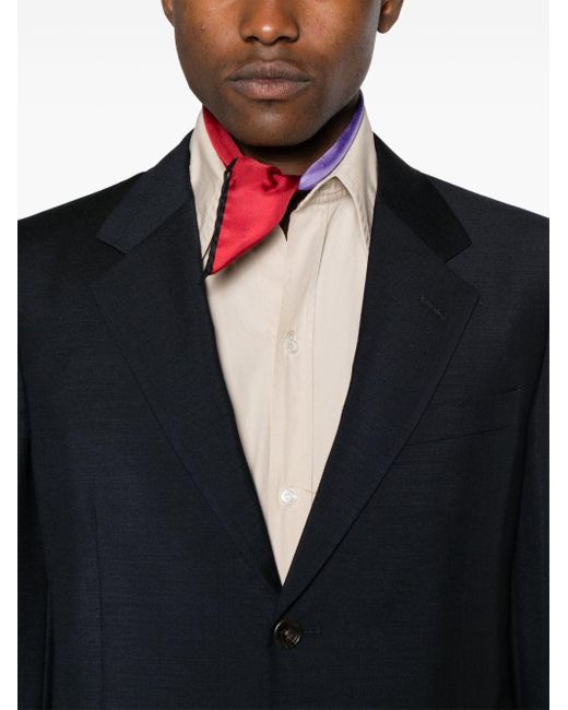 Gucci Blue Single-breasted Wool Suit for men