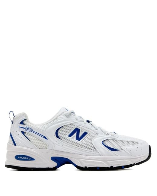 New Balance White 530 Lace-Up Sneakers