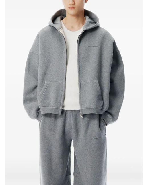 Alexander Wang ジップアップ パーカー Gray