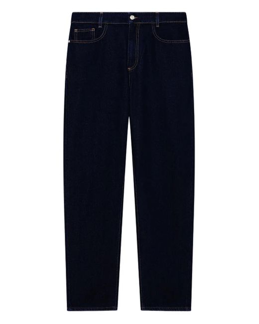 Gcds Blue Logo Waistband Trousers for men