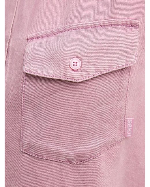 Silvian Heach Pink Buttoned Pocket Shirt
