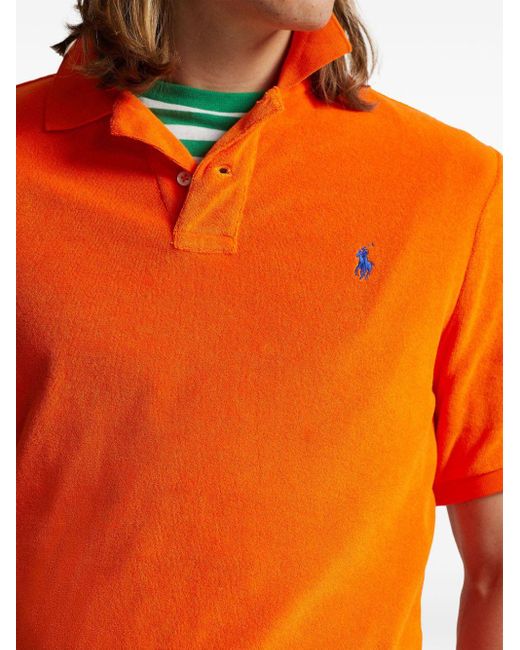 メンズ Polo Ralph Lauren テリー ポロシャツ Orange