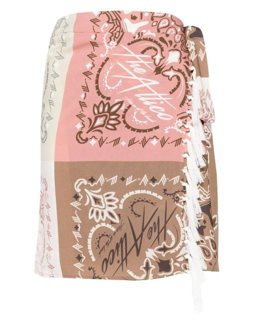 The Attico Pink Printed Pareo