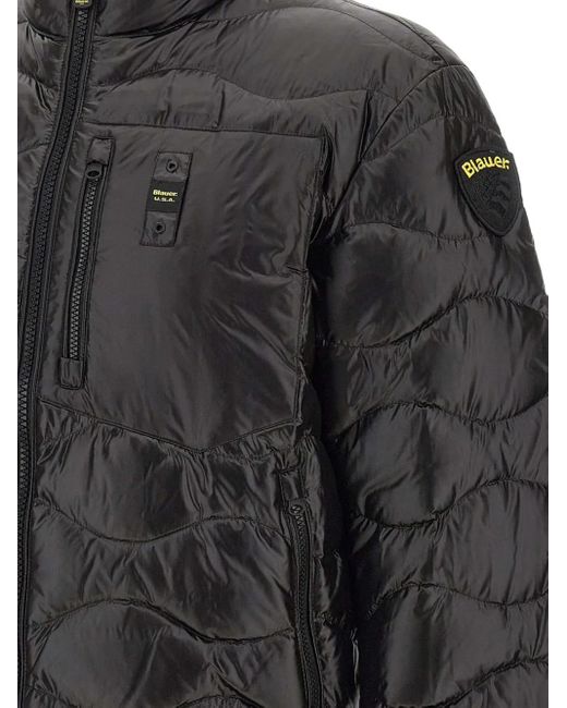 Veste Bomber À Design Matelassé Blauer pour homme en coloris Gray