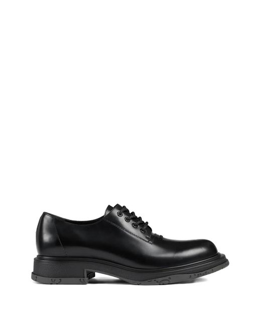 Gucci Black Lace-Up Leather Derby Shoes for men