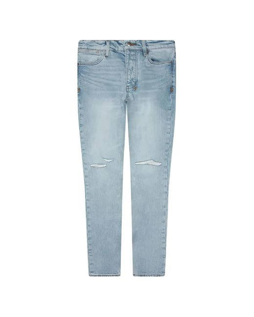 Ksubi Blue Van Winkle Krystal Distressed Jeans for men