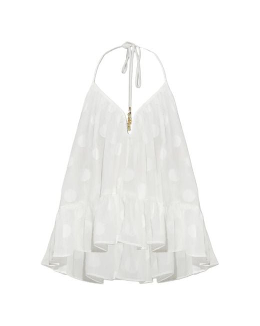 Zimmermann White Oversized Cotton Top