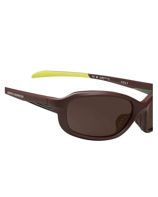 Gentle Monster Brown Volt Mbr5 Oval-Frame Sunglasses