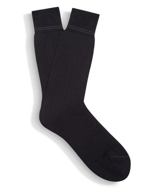 Zegna Black Cotton Socks for men