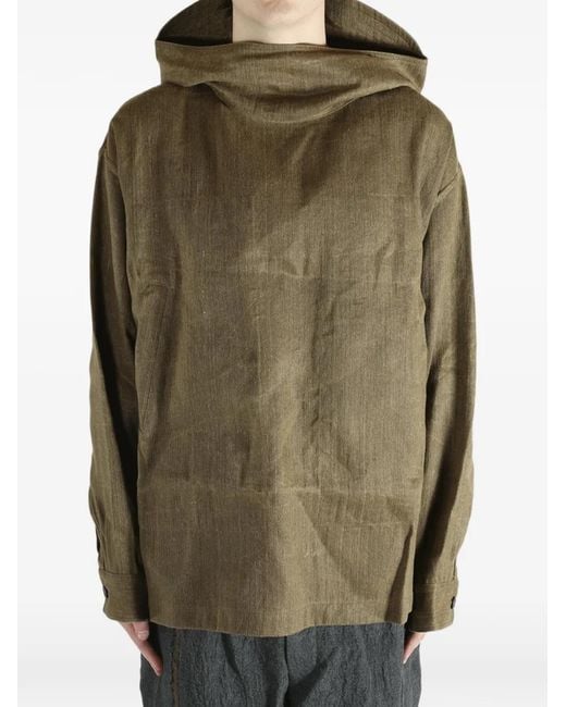 Uma Wang Green Justo Hooded Jacket for men