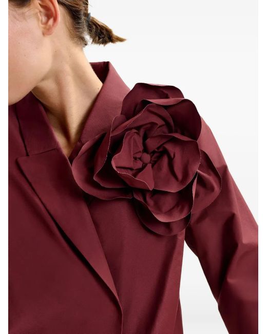 Essentiel Antwerp Blouse Verfraaid Met Rozen in het Red