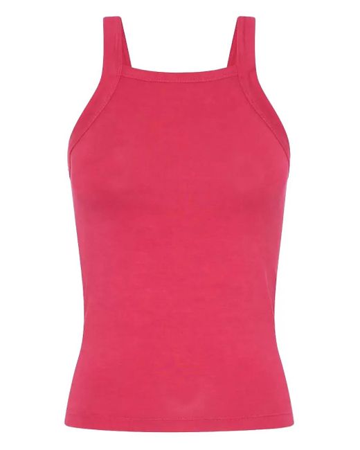 One Teaspoon Pink Smiles Print Tank Top