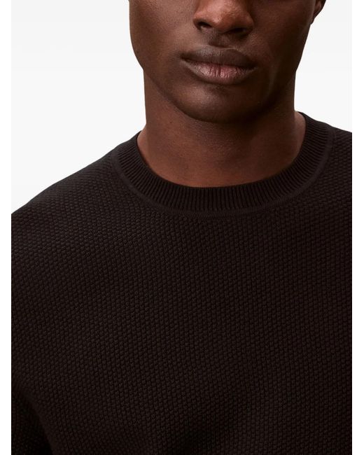 Pull En Maille Texturée Calvin Klein pour homme en coloris Black