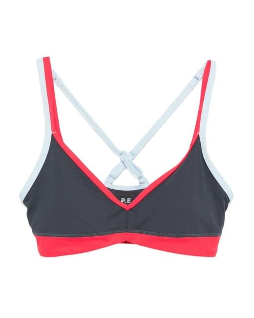 P.E Nation Gray Paramount Sports Bra