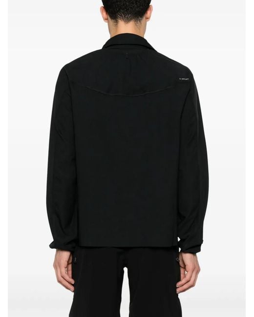 Camicia River di Satisfy in Black da Uomo