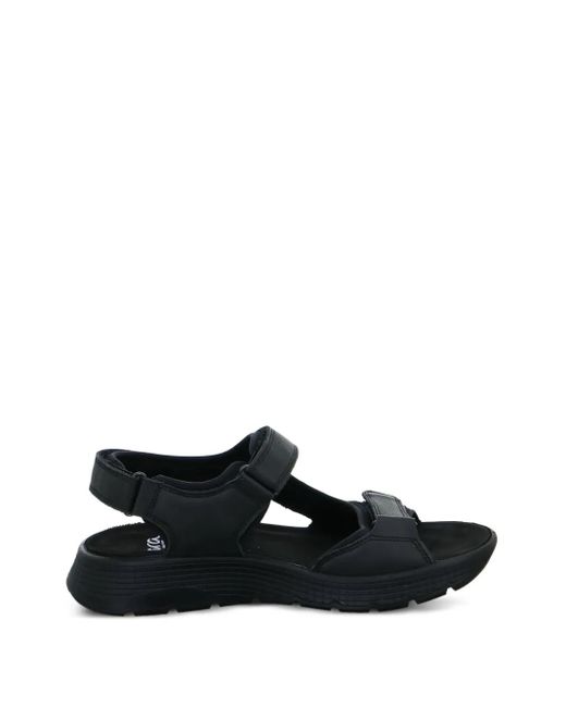 Ara Black Elio Adjustable-Strap Sandals for men