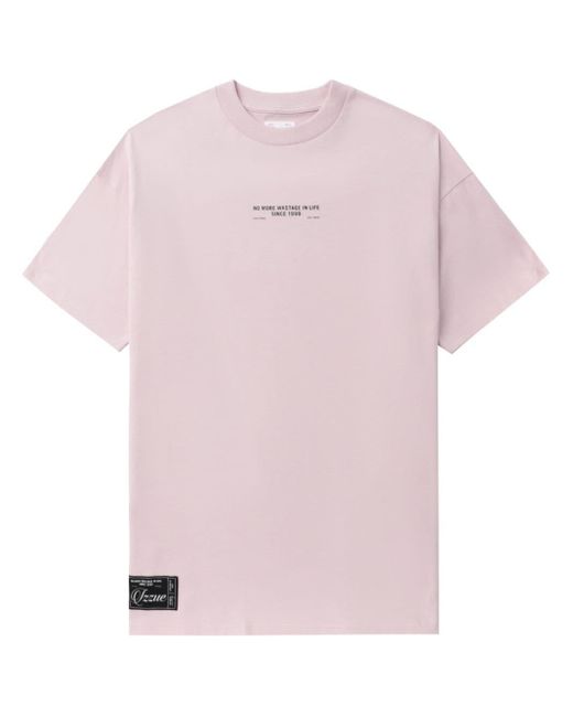 T-shirt con stampa di Izzue in Pink da Uomo