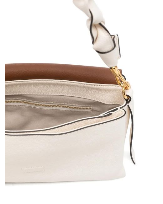 Coccinelle Natural Twisted-Strap Shoulder Bag