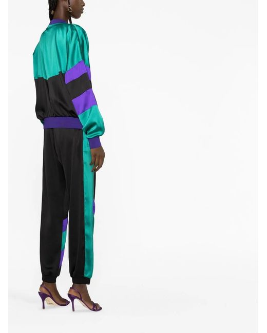 DSquared² Black Colour-Block Bomber Jacket