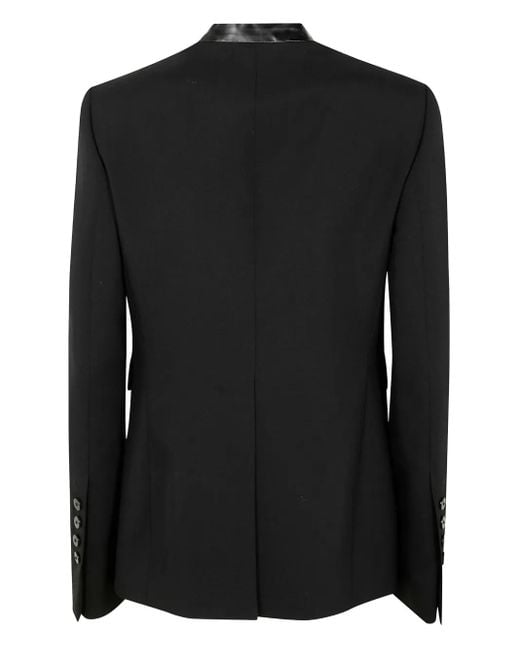 SAPIO Black Shawl-Collar Single-Button Blazer