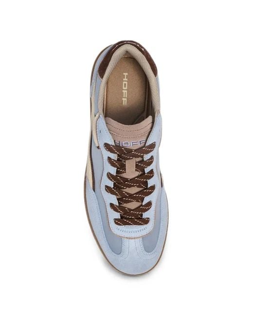 HOFF White Park Panelled Suede-Trim Sneakers