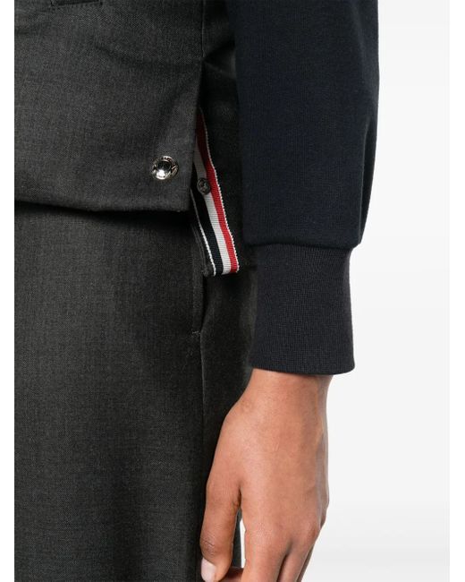 Chaleco Con Cuello De Béisbol Thom Browne de color Gray