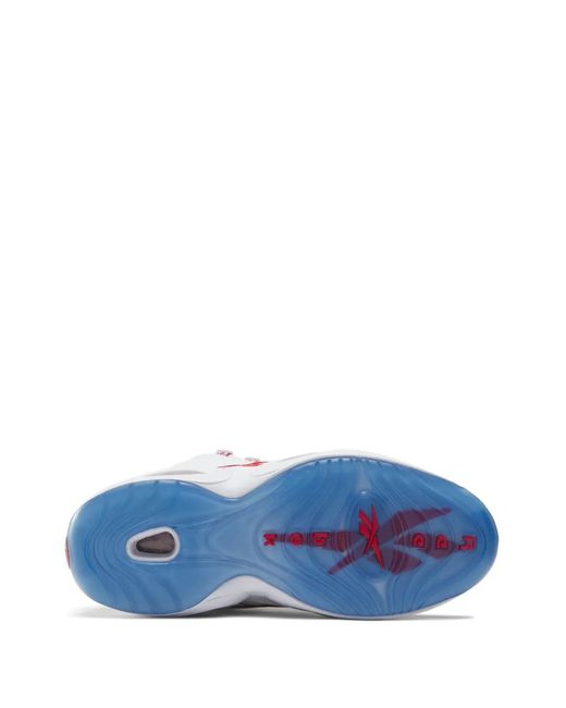 Reebok White Question Mid Lace-Up Sneakers