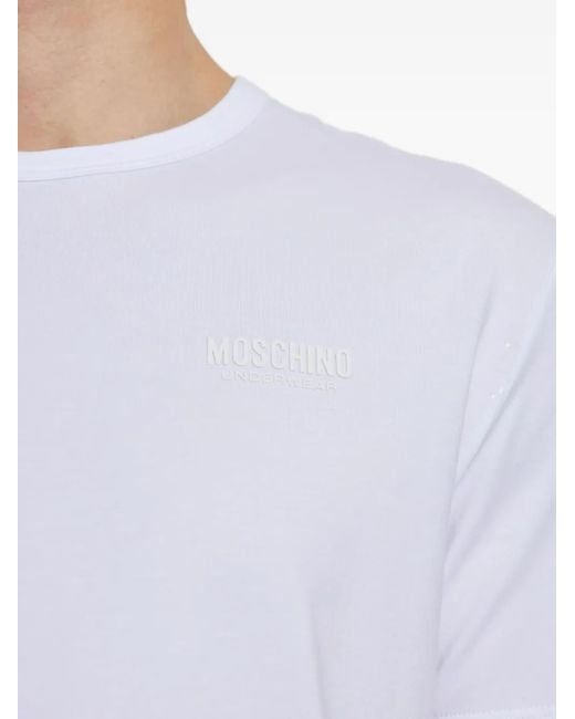 Moschino Blue Logo-Detail T-Shirt (Pack Of Two) for men