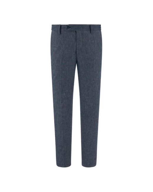 Pantalones Con Lateral Elástico Boggi de hombre de color Blue