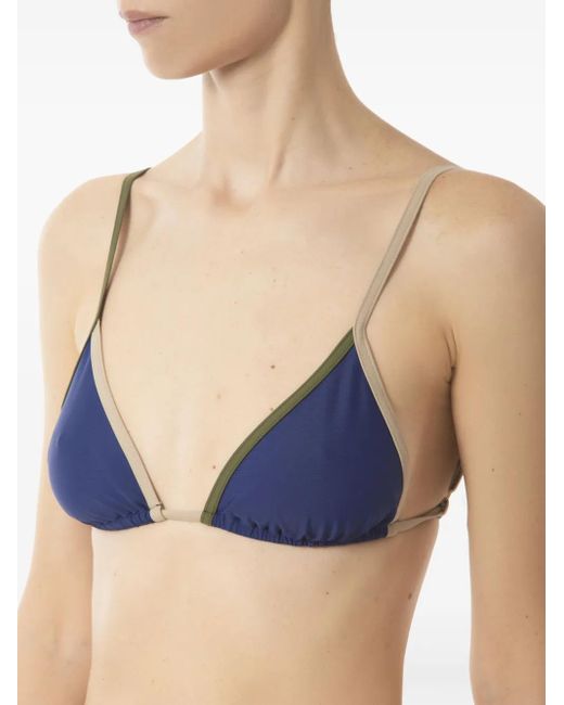 Pilzer Blue Trio Bikini Top