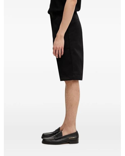 Carhartt Black Master Logo-Patch Shorts for men
