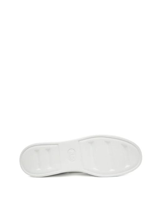 Philipp Plein White Monogram Low-Top Sneakers