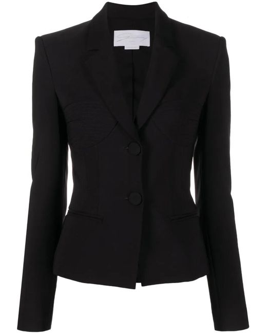 Genny Black Single-Breasted Blazer